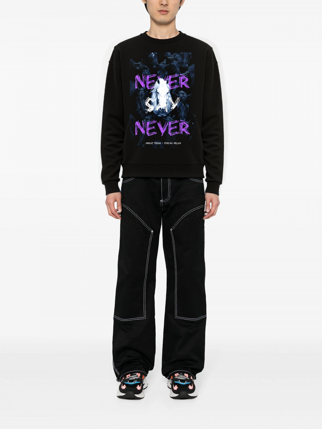 FesFas horse-print Sweatshirt | Black