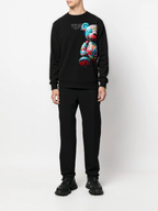 FesFas colorful bear-print Sweatshirt | Black