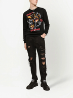 FesFas cerberus-print Sweatshirt | Black