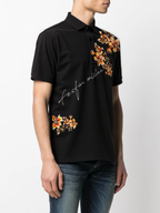 FesFas Floral-print Polo Shirt | Black