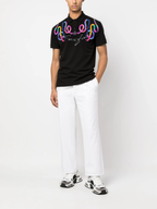 FesFas Snake-print Polo Shirt | Black