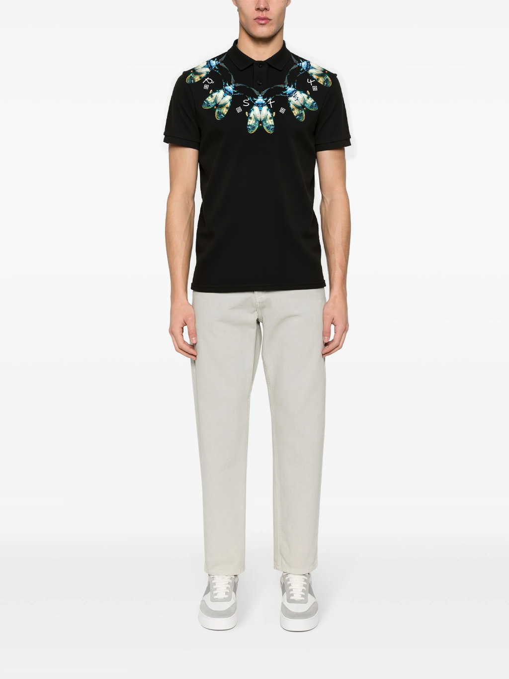 FesFas Beetle-print Polo Shirt | Men | Black