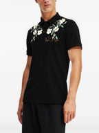 FesFas Floral-print Polo Shirt | Black