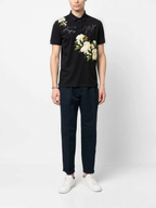 FesFas Floral-print Polo Shirt | Black