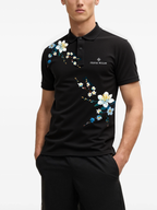 FesFas Floral-print Polo Shirt | Black