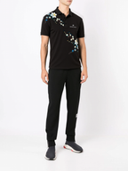 FesFas Floral-print Polo Shirt | Black