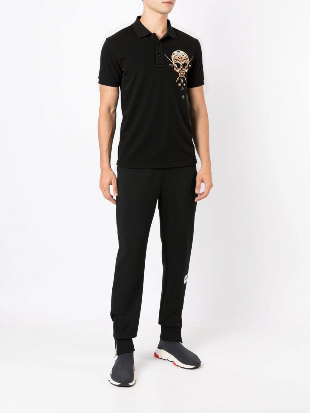 FesFas Skull-print Polo Shirt | Black