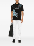 FesFas Leopard-print Polo Shirt | Black
