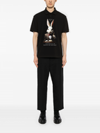 FesFas Rabbit-print Polo Shirt | Black