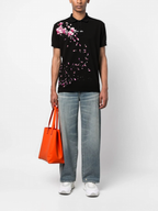 FesFas Floral-print Polo Shirt | Black