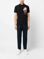 FesFas Floral-print Polo Shirt | Black