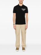 FesFas "Pilot to Pilot"-print Polo Shirt | Black