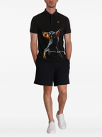 FesFas Doberman-print Polo Shirt | Black