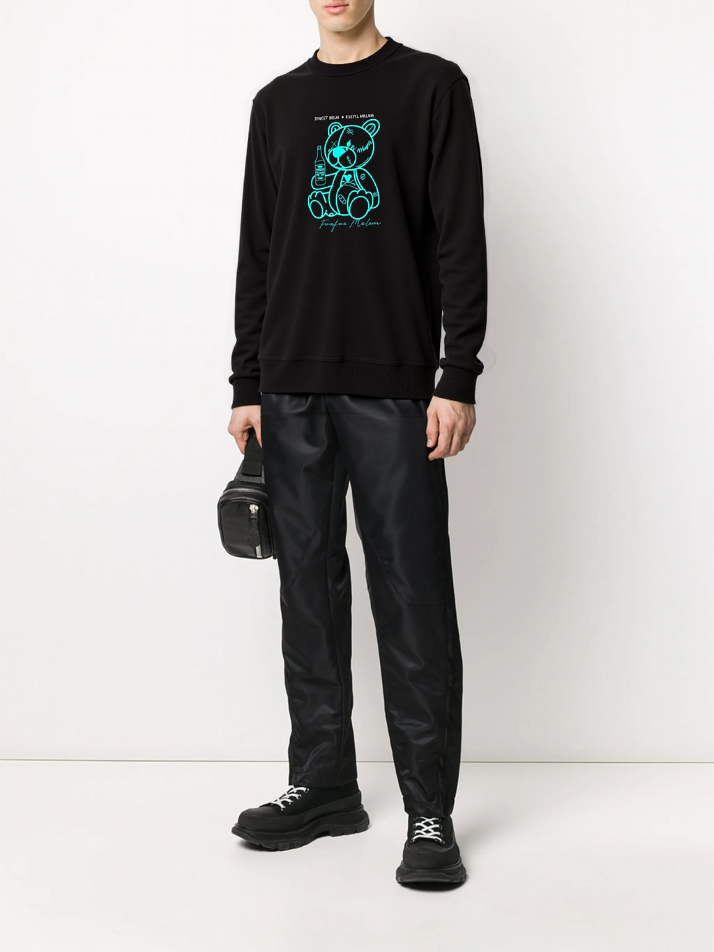 FesFas bear-print Sweatshirt | Black
