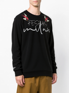 FesFas Graphic-print Sweatshirt Set | Black