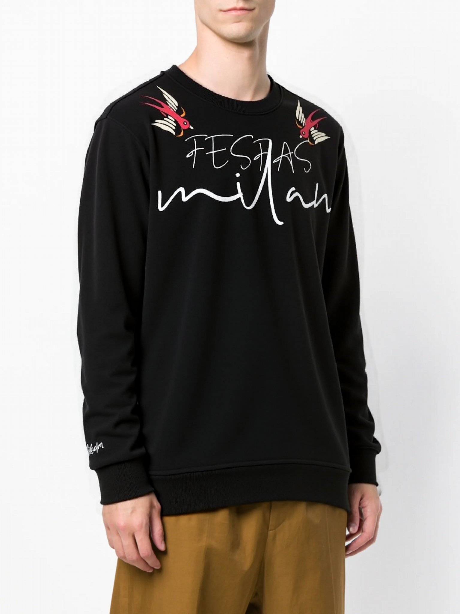 FesFas Graphic-print Sweatshirt Set | Black