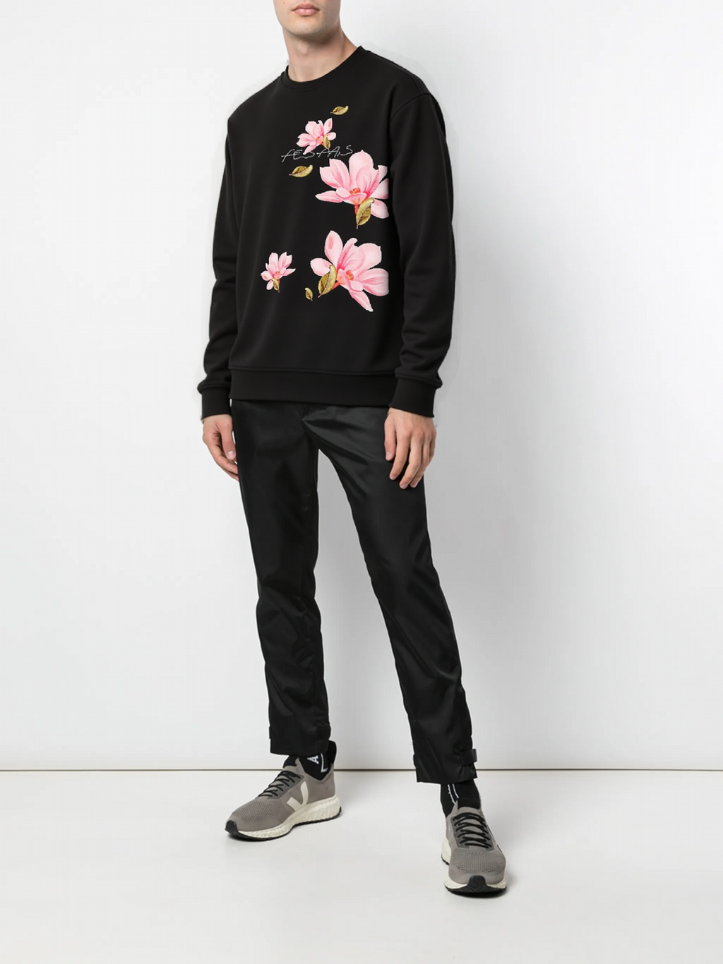 FesFas Flower-print Sweatshirt | Black