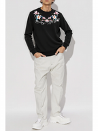 FesFas Flower-print Sweatshirt | Black