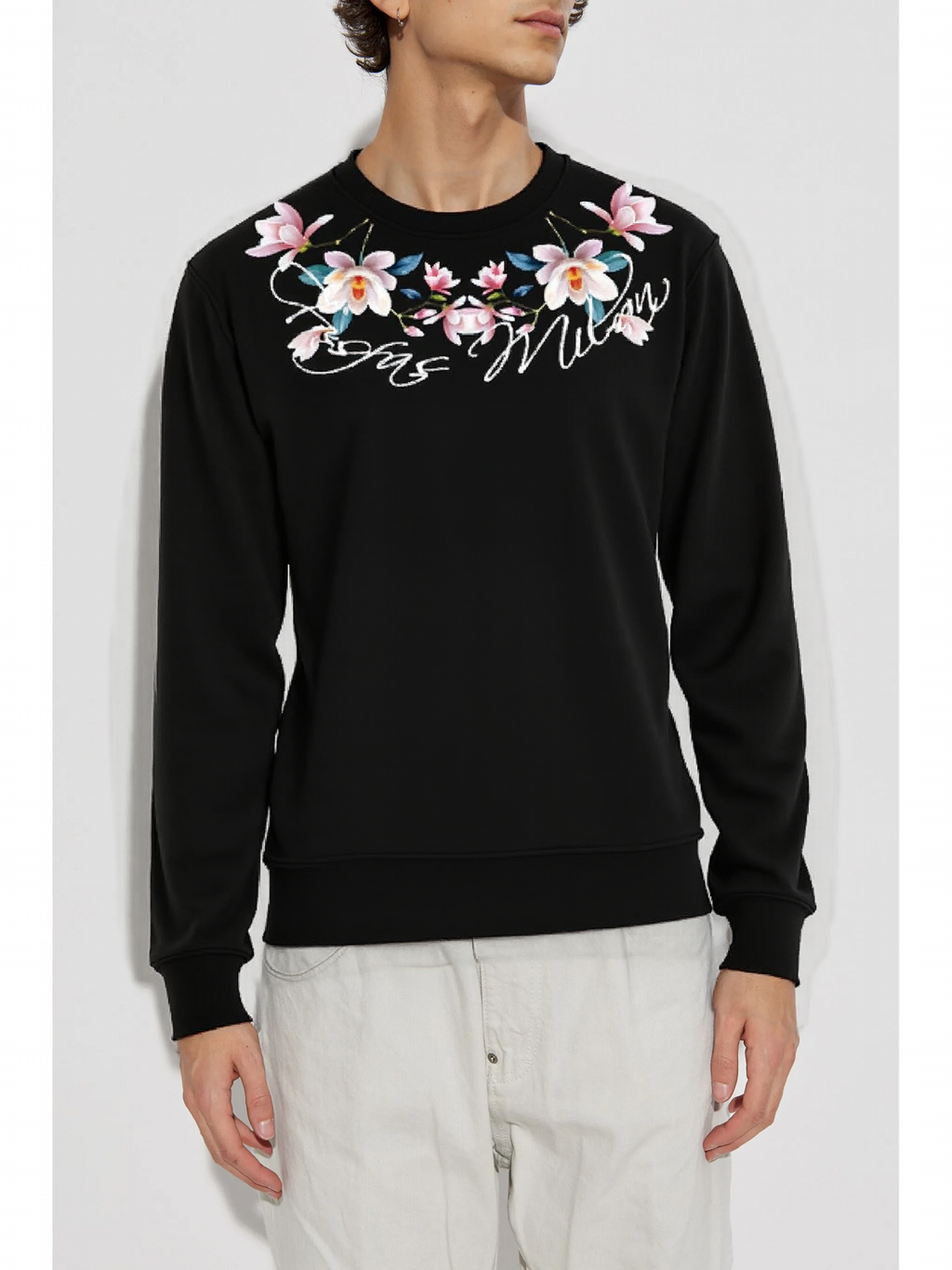 FesFas Flower-print Sweatshirt | Black