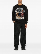 FesFas Angels and Demons-print Sweatshirt | Black