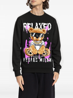 FesFas teddy bear-print Sweatshirt | Black