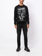 FesFas Jaguar-print Sweatshirt | Black