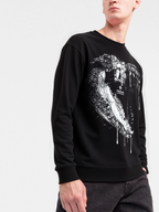 FesFas Crocodile-print Sweatshirt | Black