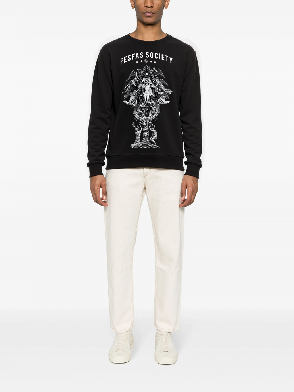 FesFas God-print Sweatshirt | Black