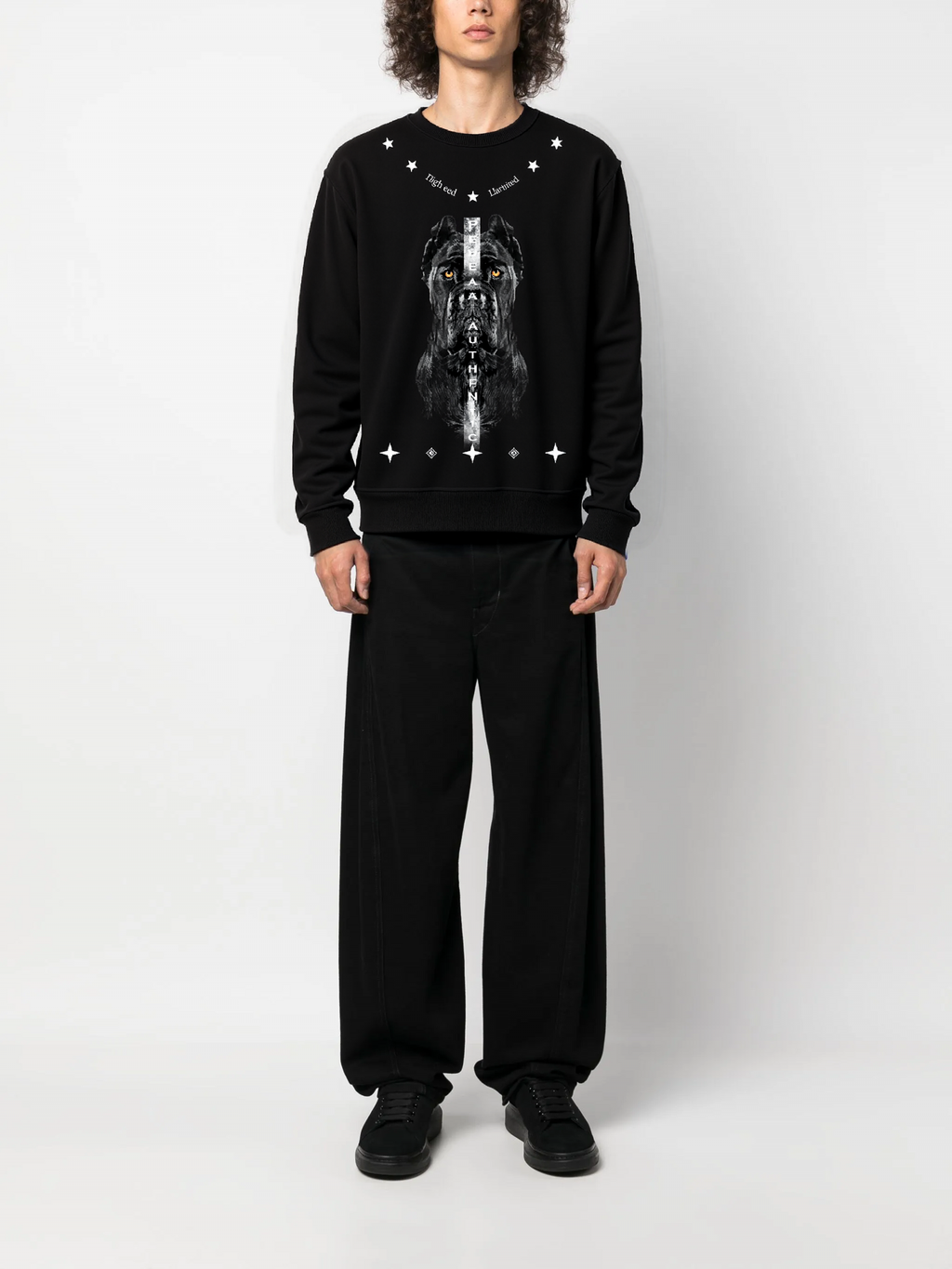 FesFas Dog-print Sweatshirt | Black