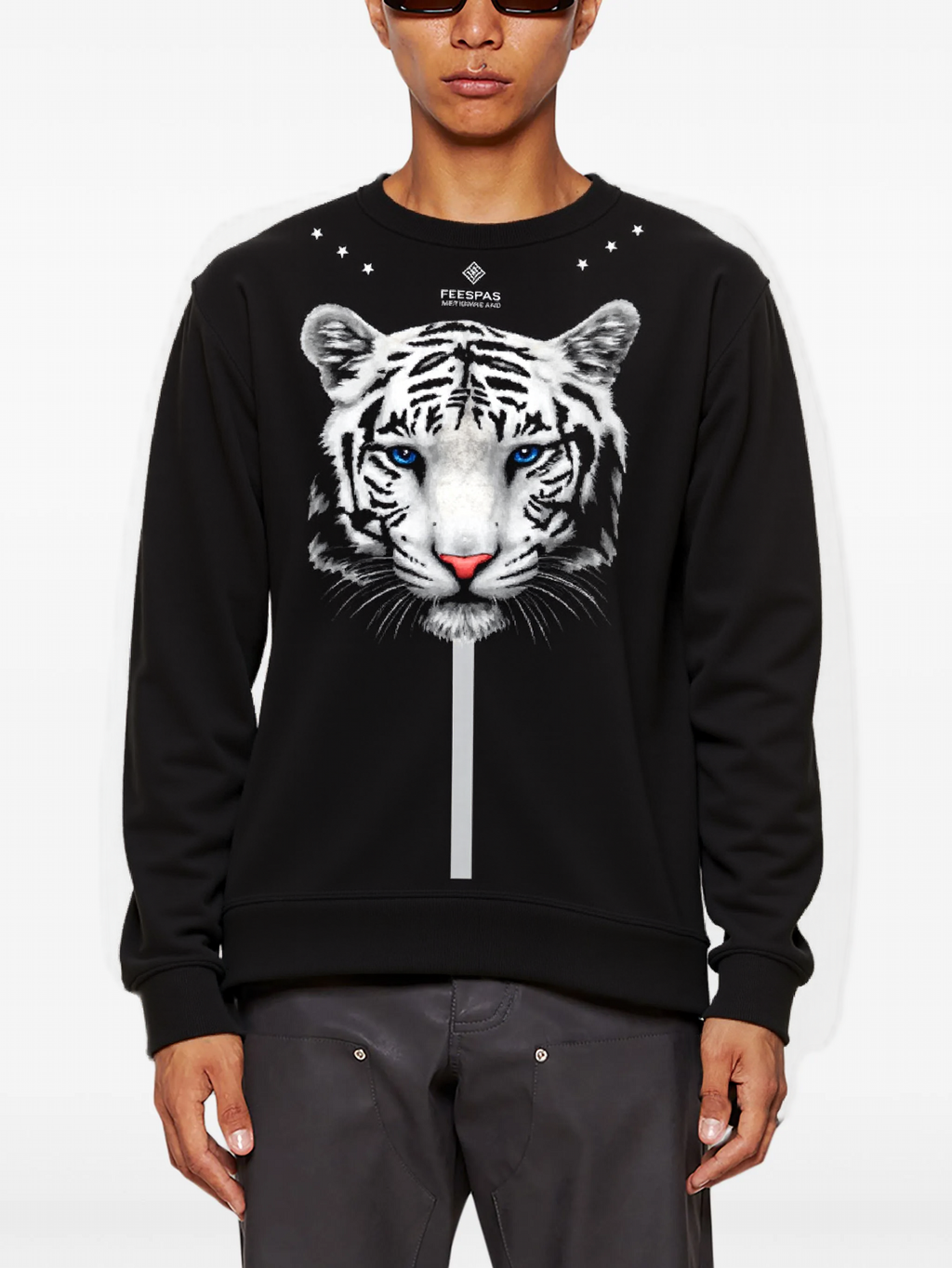 FesFas Tiger-print Sweatshirt | Black