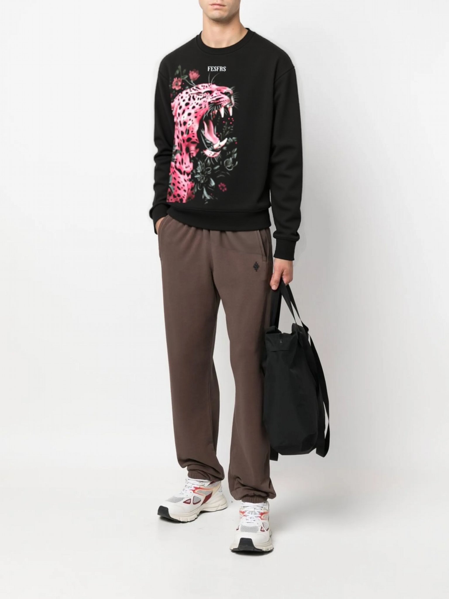 FesFas Jaguar-print Sweatshirt | Black | Men