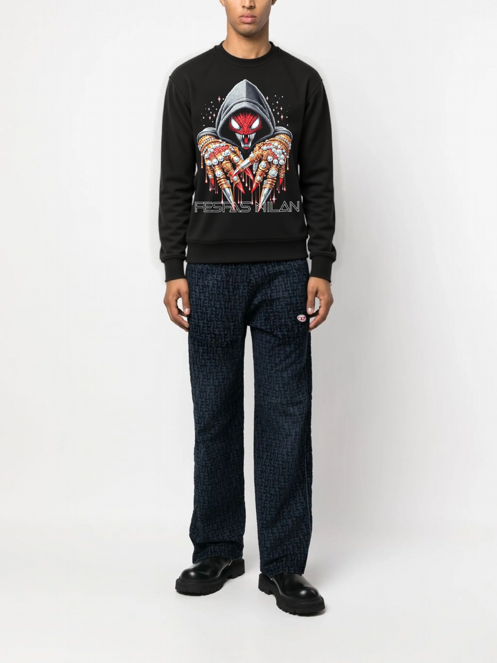FesFas Venom-print Sweatshirt | Black