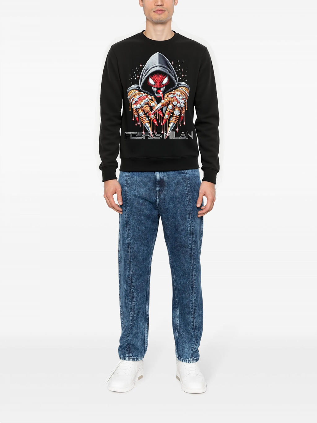 FesFas Venom-print Sweatshirt | Black | Men