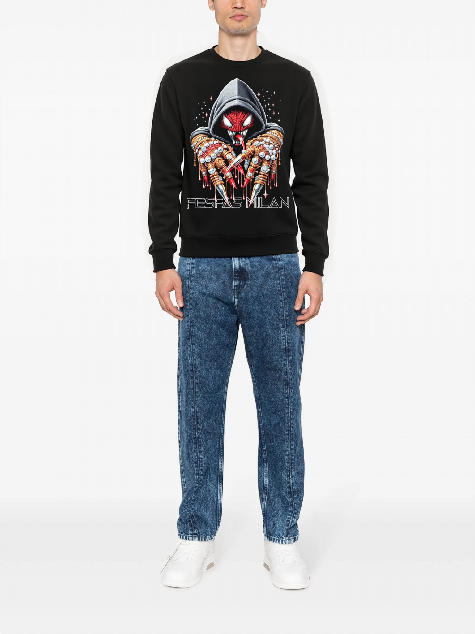 FesFas Venom-print Sweatshirt | Black | Men