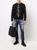 FesFas Snake-print Sweatshirt | Black