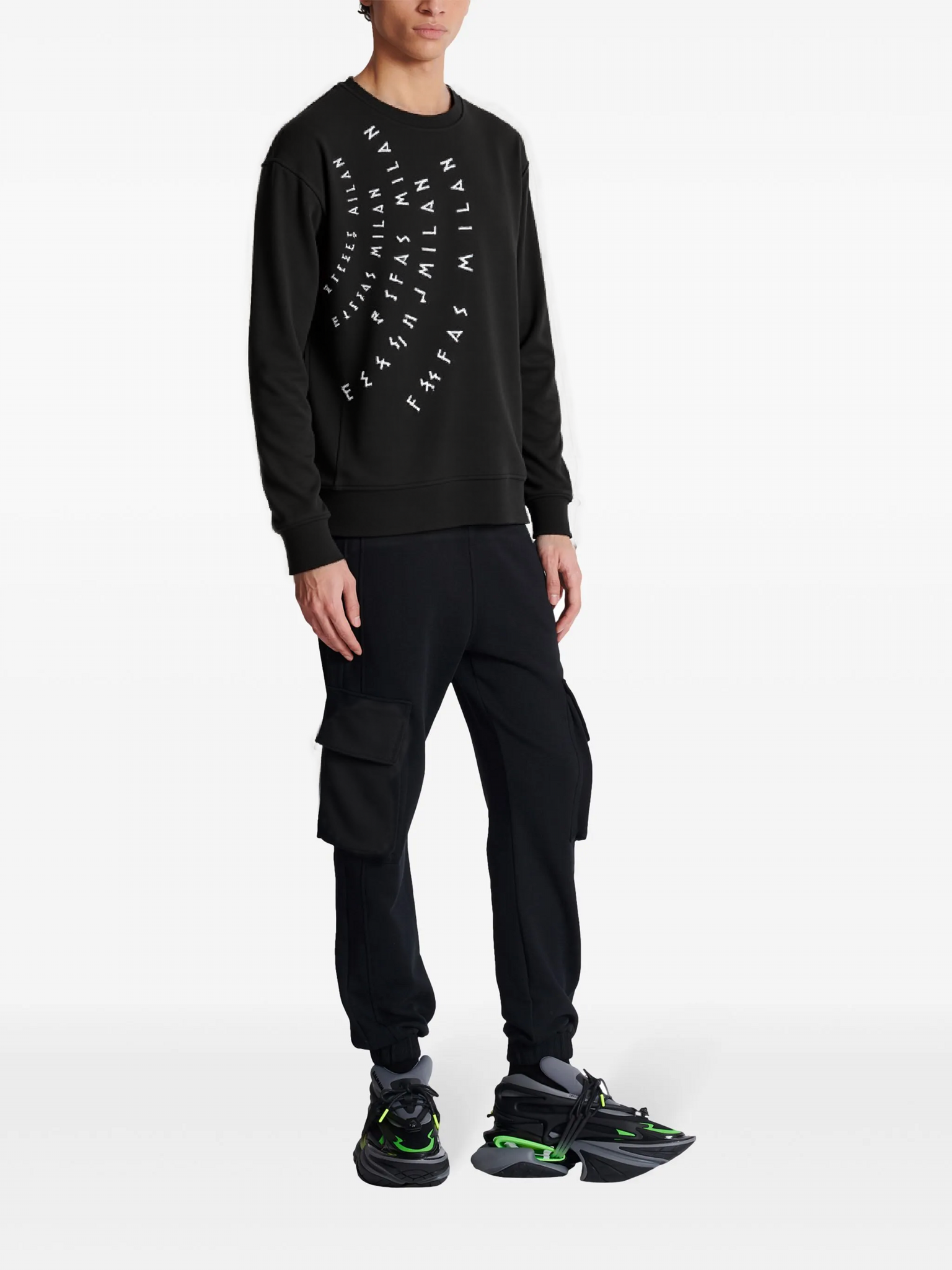 FesFas graphic FesFas-print Sweatshirt | Black