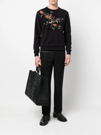 FesFas Flowers-print Sweatshirt Set | Black