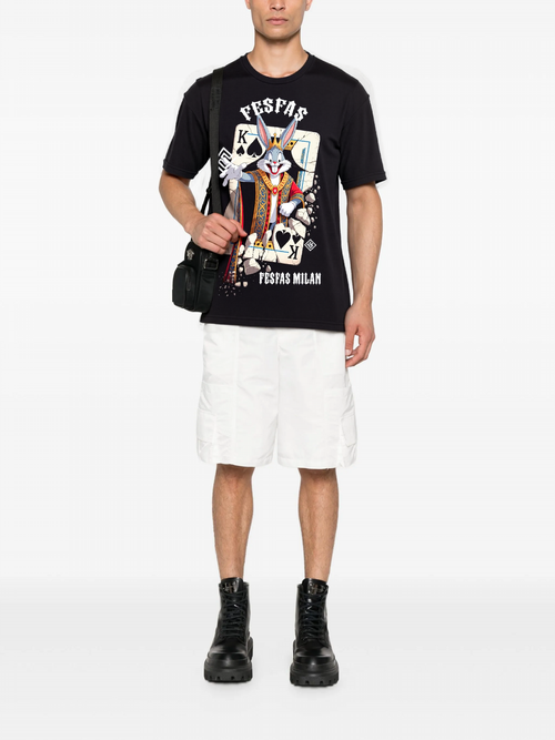 FesFas bunny-print T-shirt | Black | Men