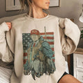 Tr4mp Hunting Season Retro USA Flag Cotton Unisex Sweatshirt Womenswear Check T-Shirts, Hoodie | GrindPrints.com