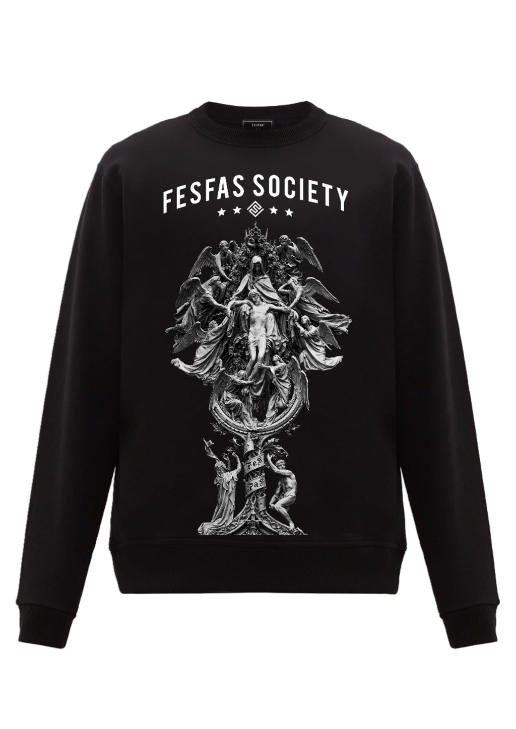 FesFas God-print Sweatshirt | Black