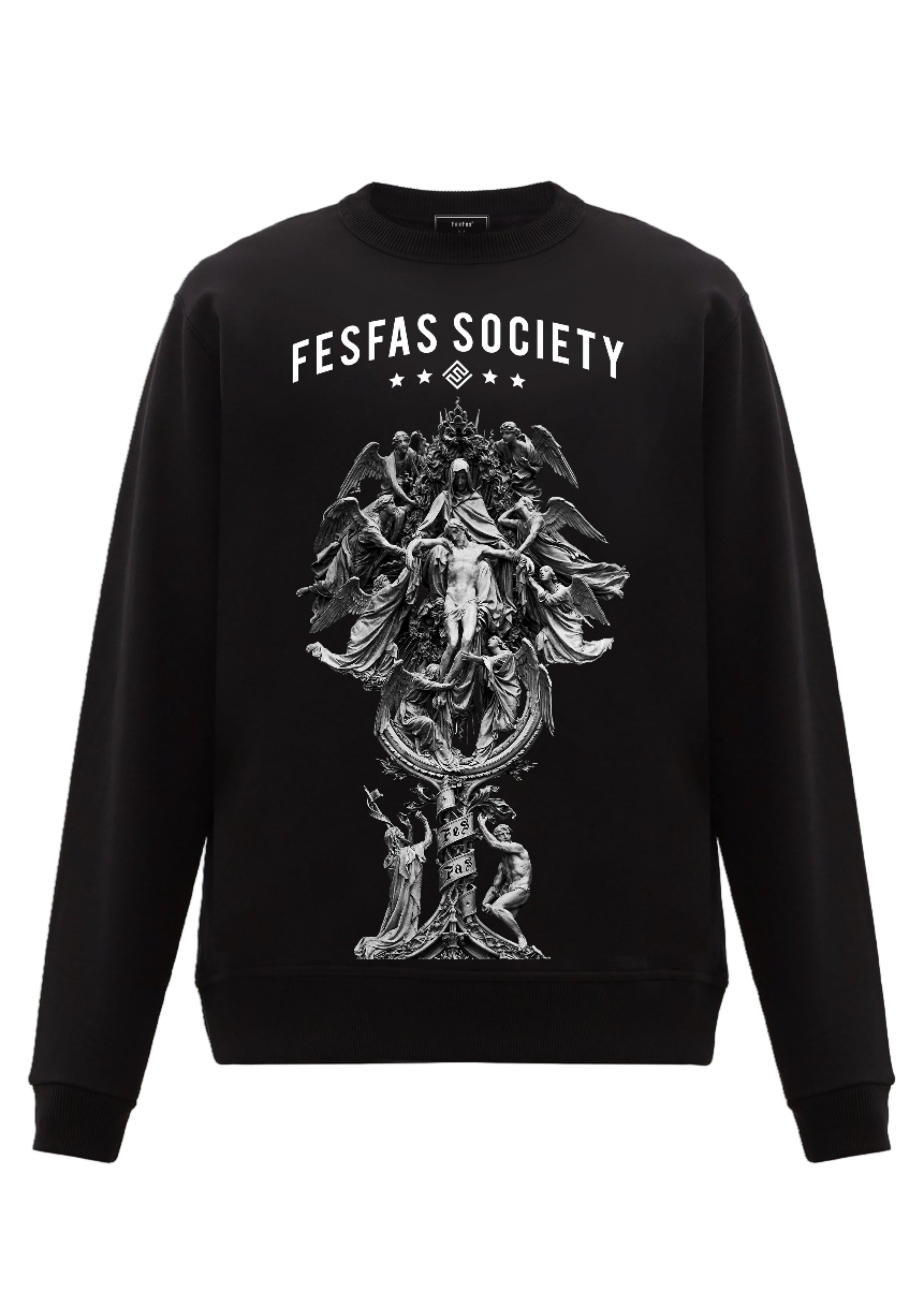 FesFas God-print Sweatshirt | Black