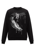 FesFas Crocodile-print Sweatshirt | Black