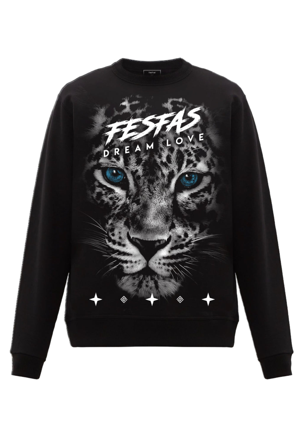 FesFas Jaguar-print Sweatshirt | Black