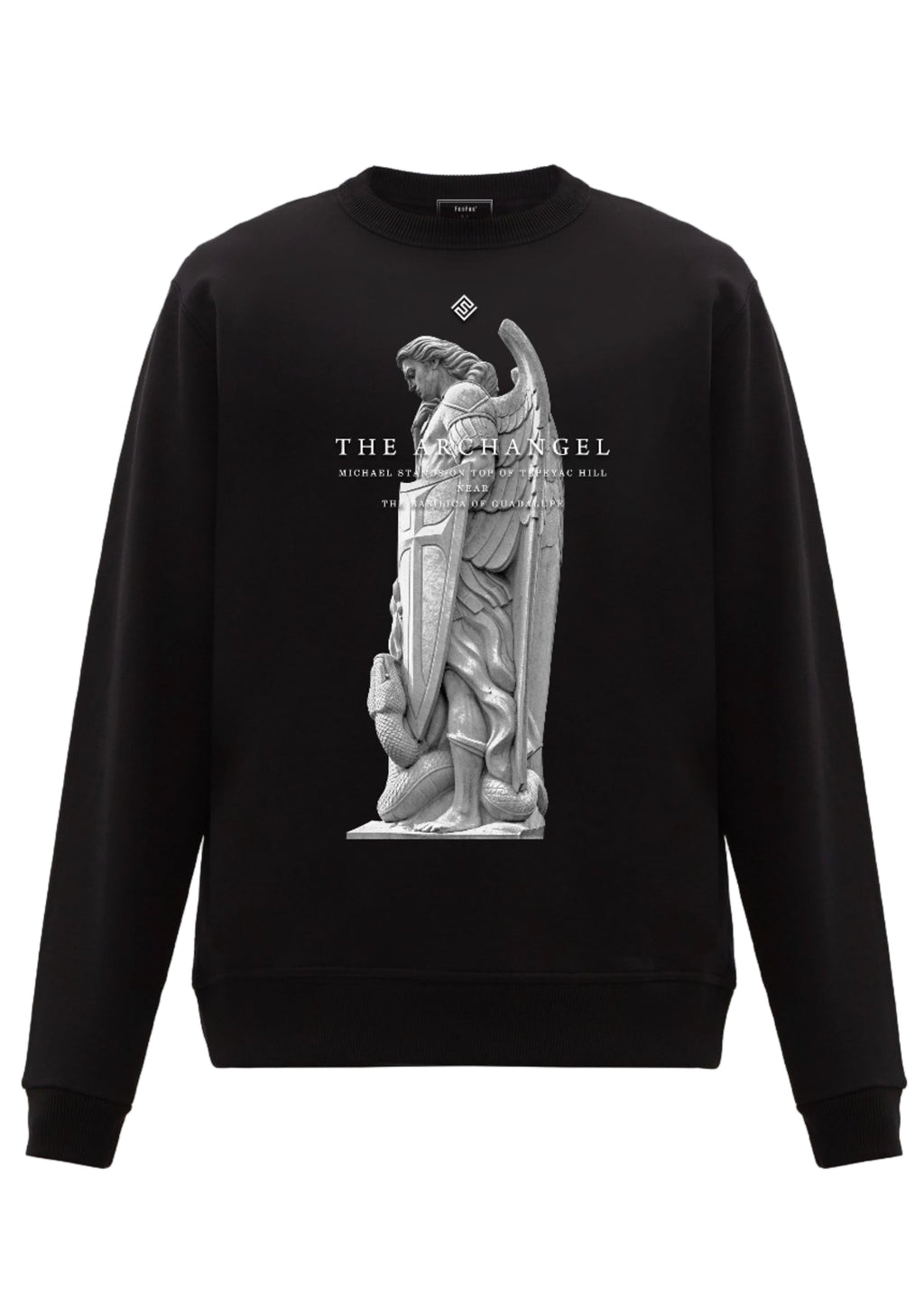 FesFas Angel-print Sweatshirt | Black
