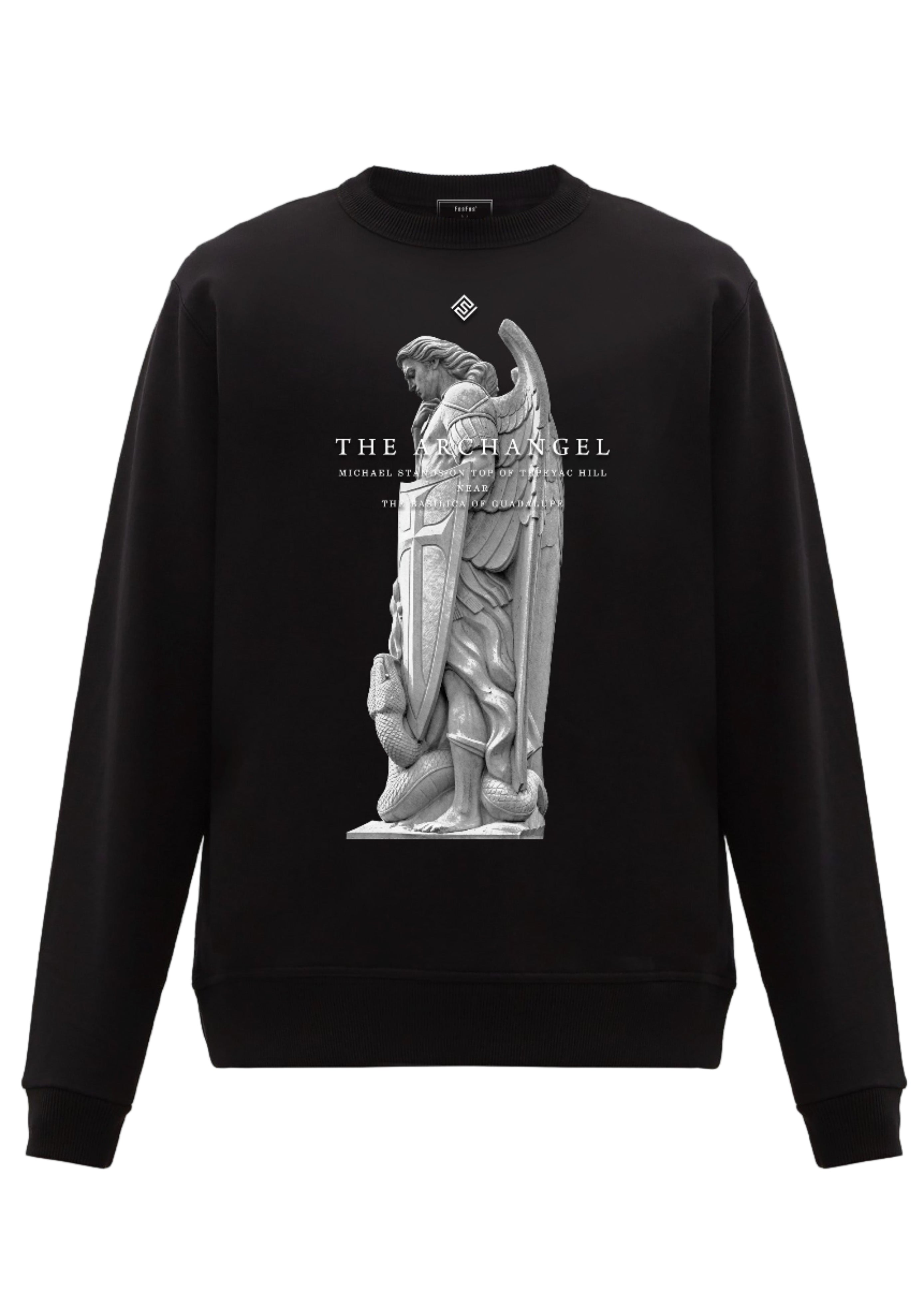 FesFas Angel-print Sweatshirt | Black