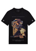 FesFas poet-print T-shirt | Black