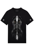 FesFas black dog-print T-shirt | Black | Men