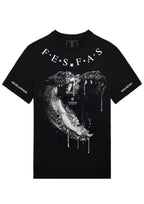 FesFas crocodile jaw-print T-shirt | Black | Men