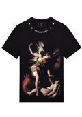 FesFas sacred love-print T-shirt | Black