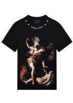 FesFas sacred love-print T-shirt | Black